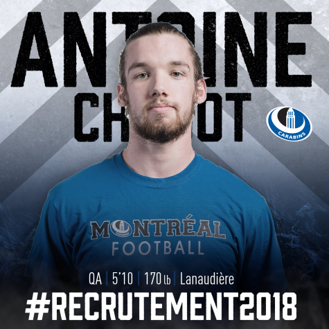 Antoine Chabot se joint aux Carabins