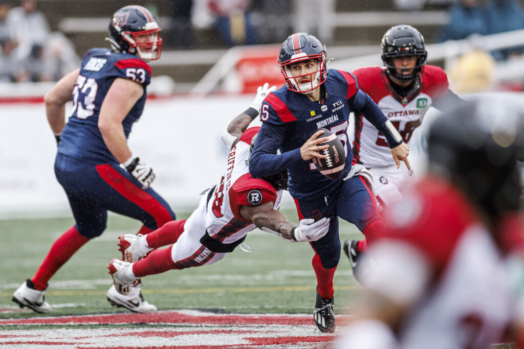 Jonathan Sénécal avec les Alouettes de Montréal