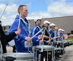 La Drumline des Carabins défend son titre au Festival des harmonies
