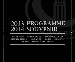 Le programme souvenir de la saison 2013-14 des Carabins