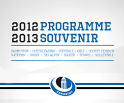 Le programme souvenir de l'année 2012-13 des Carabins