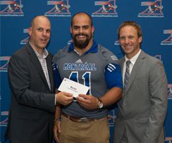 Byron Archambault est le récipiendaire d'une bourse des Alouettes